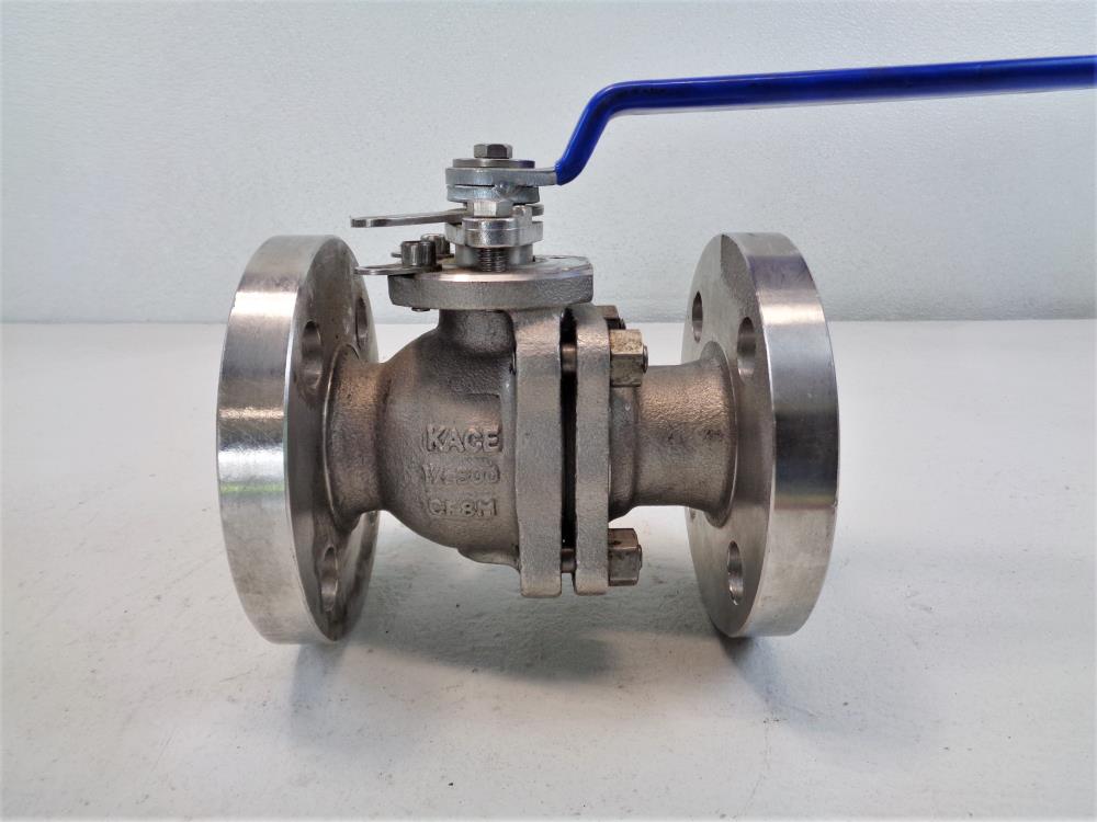 Kace 1-1/2" 300# CF8M 2-Piece Ball Valve F1R300-33RG-L